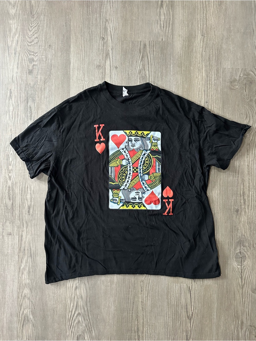 King of Hearts T-shirt Graphic Cotton Tee Size 2XL
